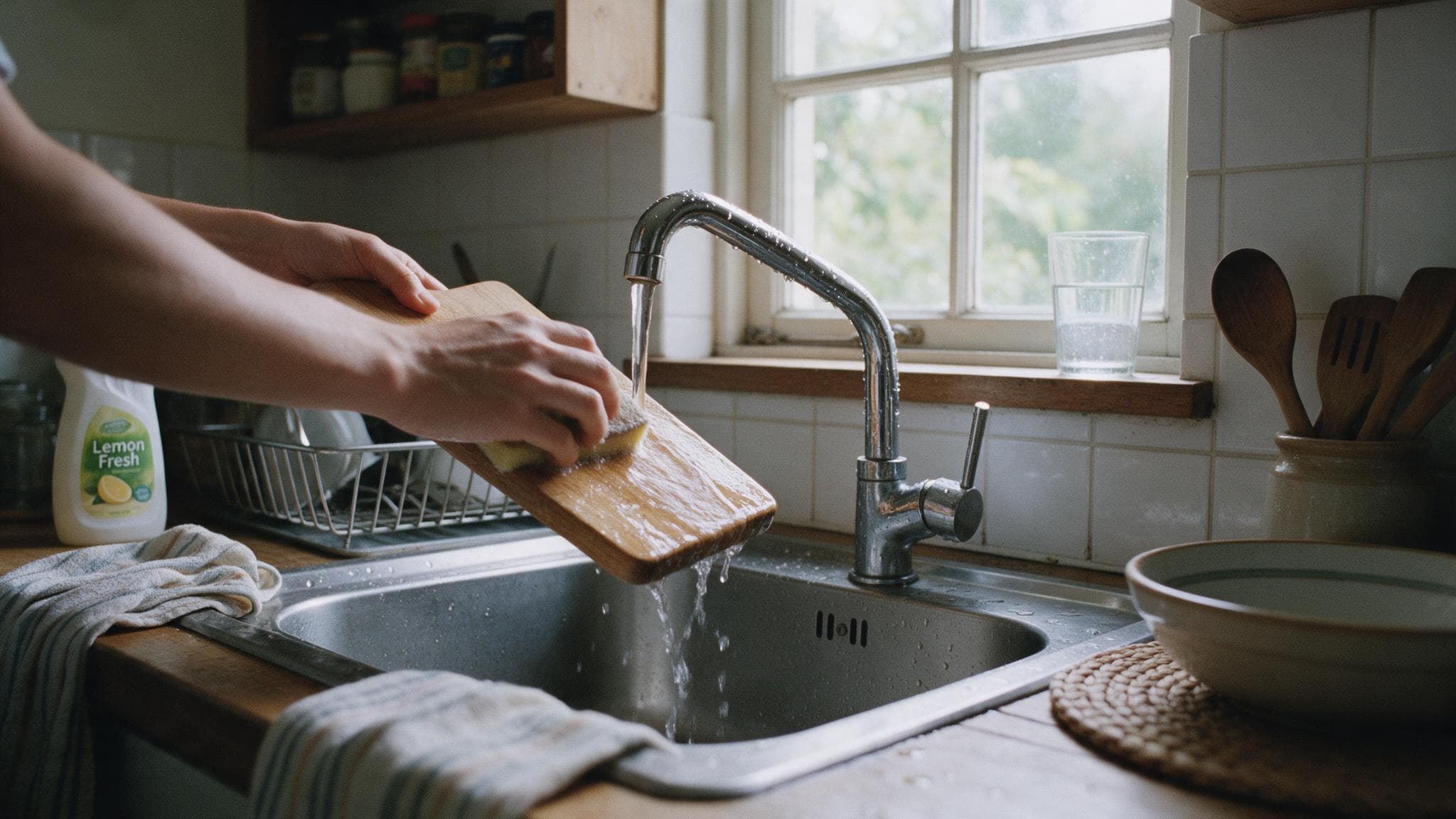 Vệ sinh dụng cụ bếp không dùng hóa chất mạnh