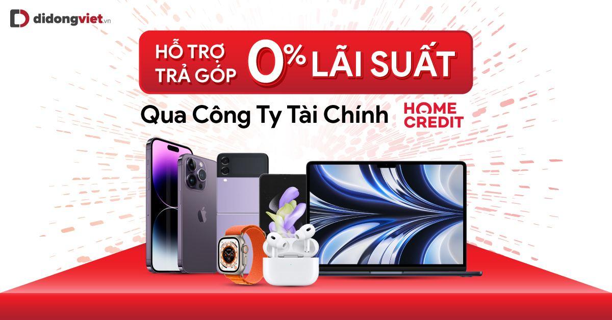 Di Động Việt hỗ trợ mua hàng bằng hình thức Trả góp 0% lãi suất tháng 10  qua công ty tài chính với đa dạng sản phẩm như Điện thoại, Máy tính
